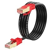 XXONE Outdoor Cat 6 Ethernet Cable 100ft, 26AWG Heavy-Duty Cat6 Networking Cord Patch Cable RJ45 LAN Wire Cable FTP Waterproof Direct Burial