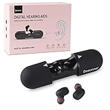 New Rechargeable Hearing Aids Hearing Amplifier with Noise Cancelling for Seniors or Adults, Unique Digital with Single Button Simple Operate (Black)