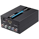 HDMI to Component Converter with Scaler Function, EASYCEL Aluminum 1080P HDMI to YPbPr, HDMI to RGB 5RCA Scaler Converter, HDMI Input to Component YPbPr Output Converter