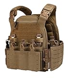 VOTAGOO GEAR Tactical Vest, Quick Release Lightweight Airsoft Vests, Adjustable Breathable Weighted Vest