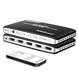 Zettaguard 4 Port 4 x 1 HDMI Switch with PIP (Picture in Picture)and IR Wireless Remote Control, HDMI Switcher Hub Port Switches for PS4 Xbox Apple TV Fire Stick Blu-Ray Player (ZW410)