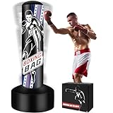 YORWHIN Standing Punching Bag for Adults, 70'' Boxing Bag with Stand Inflatable Heavy Bags Freestanding Kickboxing Bag Equipment for Training MMA Muay Thai Fitness to use Outdoor Indoor