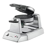 Waring Commercial WWD200 Classic Double Waffle Maker, Coated Non Stick Cooking Plates, Produces 60 waffles per hour, 120V, 1400W, 5-15 Phase Plug