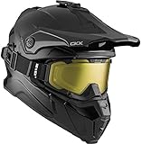 CKX Titan Off-Road Modular Helmet (Matte Black) - Includes 210° Goggles (Extra Large)