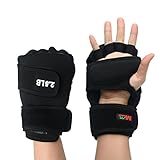 Xiaokeis Weighted Gloves 5lb(2.5lb Each), Soft Fitness Soft Iron Gloves, Gym Weight Lifting Padded Gloves with Wrist Wrap Support, for Gym Boxing, Cross Training, Pull-up and Exercise(Black)