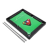 Mini Table Pool Set, High Simulation Light Billiards Mini Playset Mini Pool Table for Kids Toys 13x9.5x2.6 Inches