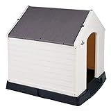 Confidence Pet XL Waterproof Plastic Dog Kennel Outdoor House Extra Large Brown