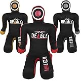 Deagle Master Smith MMA Grappling Submission Sitting Dummy (Black/RED, 6FT)