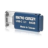 Micro Center SuperSpeed 64GB Type-C USB 3.0/USB 3.1 Gen 1 Mini Flash Drive Memory Stick Thumb Drive(64GB, Single Pack)