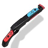Game Gun Controller Compatible with Joy Cons Hand Grips Shooting Games Wolfenstein 2: The New Colossus, Big Buck Hunter Arcade - Compatible with Nintendo Switch/Switch OLED and Other Shooting Games