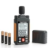 TopTes Decibel Meter, TS-501A Sound Level Meter with 2.25” Backlight LCD Screen, Portable SPL Meter with A Weighted, Range 30-130dB, Data Hold, MAX/MIN, Use for Home, Noisy Neighbor, Factory - Orange
