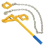 Barbed Wire Fence Stretcher Tool, Chain Link Fence Puller Barbed Tightener Wire 47.25', Chain Capacity 2200lbs Repair for Sheep and Goat Farm Fence, Chain Strainer Fence Strainrite