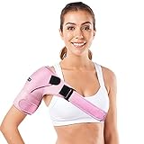 Shoulder Brace for Women and Men Recovery Shoulder. Adjustable Shoulder Support for Rotator Cuff, AC Joint Pain Relief, Shoulder Injuries. Perfect Fit Shoulder Compression Sleeve (One Size Regular)