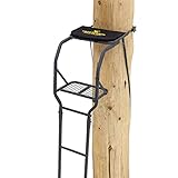 Rivers Edge® Classic™ 1-Man Ladder Stand, 15’4” Height, Padded Seat, 18” Wide Platform, Only 37 lbs., RE646
