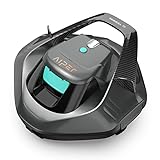 AIPER Seagull SE Cordless Robotic Pool Cleaner, Pool Vacuum Lasts 90 Mins, LED Indicator, Self-Parking, for Flat Above-Ground Pools up to 33 Feet - Gray (Renewed)