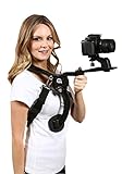Cam Caddie® Scorpion EX Hands Free Shoulder Support Rig/Mount Compatible with Canon, Nikon, Sony, Panasonic/Lumix Style DSLR Camcorder or Video Camera Includes: iPhone + GoPro Mount