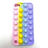 for iPod Touch 7 Case Cute iPod Touch 6 Case Touch 5 Case Push Pop Bubble Silicone Pop Phone Case Girls Women Sensory Fidget Anxiety Reliver Stress Toys Cover for iPod Touch 7th 6th 5th Generation
