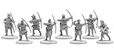 Set of 8 Vikings Archers. (Set #8). 28 mm Miniatures. Ideal for Games Like SAGA and Other Wargames Produced by V&V Miniatures