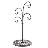 Red Co. Curved Tree 4 Arm Metal Kitchen Stand Cups and Mugs Holder in Mahogany Finish - 16'