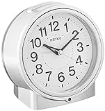 Seiko 5' Bedside Alarm Clock with Dial Light, Beep & Snooze