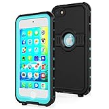 Waterproof Case for iPod Touch 5 6 7Generation, IP68 Waterproof Shockproof Dustproof Builtin Screen Protector Rugged Case for iPod Touch5/6/7