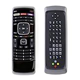 XRT302 QWERTY Keyboard Replace Remote Control fit for Vizio TV E601i-A3 E701i-A3 E650i-A2 D650i-B2 M420SV M470SV M550SV M320SR M370SR M420SR E3D320VX E552VL E472VL M470VSE M650VSE M550VSE M420KD