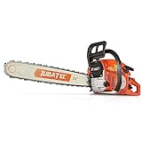 JUBATEC Gas Powered Chainsaw 56.5cc 2-Cycle Handheld Petrol Chainsaws 20 Inch Gasoline Chain Saws For Cutting Wood Outdoor Home Farm Use