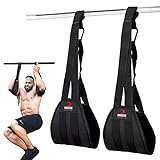 DMoose Ab Straps for Abdominal Muscle Building, Arm Support for Ab Workout, Hanging Ab Straps for Pull Up Bar Attachment, Ab Exercise Gym pullup Equipment for Men Women