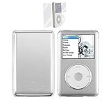 for iPod Classic Case,Clear Hard Snap-on Case Cover for Apple iPod Classic 6th 7th 80GB, 120GB Thin 160GB and iPod Video 5th 30gb + Screen Protector(10.5mm Thickness Thin Version)