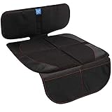 funbliss Car Seat Protector for Child Car Seat - Auto Seat Cover Mat for Under Carseat with Thickest Padding to Protect Leather & Fabric Upholstery,PVC Leather Reinforced Corners