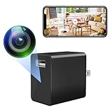 LIBREFLY Mini 1080P Hidden Spy Camera - WiFi Tiny USB Charger Camera, 140-Degree Wide Angle - Small Nanny Cam for Indoor Home Security