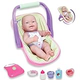 JC Toys, 14' Lots to Love Babies Doll and Car Seat - 4 Multi-position Carrier - Posable & Waterproof - Ages 2+
