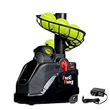 Furlihong 6802BH 2 in 1 Baseball & Tennis Ball Launcher Machine, Adjustable Launching Angle, Speed and Interval, Powered by Battery or AC Adapter, Stacker Extendable, for Kids