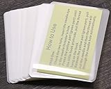 ONLYKXY 2.5x3.7-Inches Transparent Universal Thermal Laminating Sheets Pouches Premium Films for Laminator Machine - Photo Paper Files Card Picture Safe for Office 100Pcs