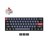 Keychron K12 Pro Custom Wireless/Wired Mechanical Keyboard QMK/VIA Programmable Macro with Hot-Swappable Keychron K Pro Red Switch 60% Compact Layout RGB Backlit Compatible with Mac Windows Linux
