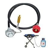 1 lb to 20 lb Propane Adapter Hose & Griddle Regulator Assembly C001 Replacement for Coleman Roadtrip LXX LXE LX Party 5010000743 Accessories, Coleman Roadtrip 9949 Series Griddle Regulator- 4FT