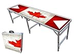 8-Foot Professional Beer Pong Table/Tailgate Table/Picnic Table - Canada Graphic