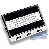 Eschenbach Visolux Digital XL FHD - Advanced Portable Color Video Magnifier (XL 12' TFT LCD Touch Screen with Anti-Glare Coating, FHD Camera, and Built-in Stand) - Includes Liberty Cleaning Cloth