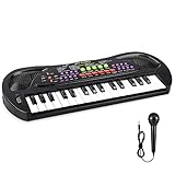 aPerfectLife Kids Keyboard Piano, 32 Keys Multifunction Electric Keyboard Piano for Kids, Kids Piano Musical Instruments Gift Toy for 3 4 5 6 7 8 Year Old Boys and Girls (Black)