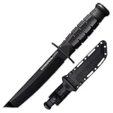 Cold Steel 39LSFCT Leatherneck Tanto 6.75in Fixed Blade Knife, Black