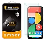 Supershieldz (2 Pack) Designed for Google Pixel 5 Tempered Glass Screen Protector, 0.33mm, Anti Scratch, Bubble Free
