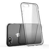 technext020 Transparent Clear Case for iPhone 7 / iPhone 8 / iPhone SE 2nd Generation, Matte Shockproof Ultra Slim Fit Silicone TPU Soft Gel Rubber Cover Protective Back Bumper