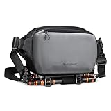 K&F Concept 2 in 1 Sling Bag 10L Everyday Shoulder Bag & Multifunction Photography Crossbody Camera DSLR Backpack Black Portable Bag
