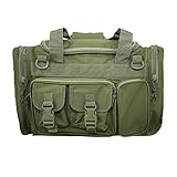 OSAGE RIVER Tactical Range Bag Duffle with Shoulder Strap and Carry Handles for Outdoor Hunting Shooting Travel, Large Gym Bag for Accessories, OD Green