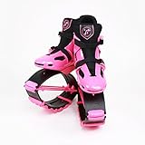 Joyfay Pink Unisex Fitness Jump Shoes Bounce Shoes (Large)