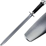 KOPALA SUPER Hardness Honing Steel 12-inch Flat Knife Sharpener Steel Sharpening Rod for Kitchen Knives Honing Rod