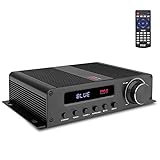 Pyle Wireless Bluetooth Home Audio Amplifier - 100W 5 Channel Home Theater Power Stereo Receiver, Surround Sound w/ HDMI, AUX, FM Antenna, Subwoofer Speaker Input, 12V Adapter - PFA540BT, Black
