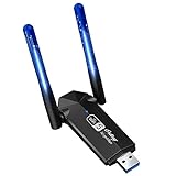 USB WiFi Adapter, Ortiny 1300Mbps WiFi USB Dual Band 5G/2.4G Wireless Network Adapter for Desktop Laptop PC, Dual Band WiFi Dongle Wireless Adapter for Supports Windows 11/10/8/7, Mac OS 10.9-10.15