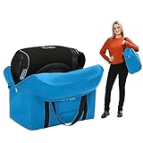 reperkid Booster Seat Travel Bag for Airplane - Baby Backless Car Seat Travel Bag - Fits Gb Pockit Stroller, Durable - Waterproof, Portable, Zippered - Airport Gate Check Bag for Booster Seats – Blue