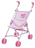 Hauck Love Heart Doll Umbrella Stroller, Carry Baby Doll or a Favorite Stuffed Animal Friend, Toy Fits Dolls Up to 18 inches D81023, Great Gift for Push Around Caring Play, Kids Ages 3 and Up